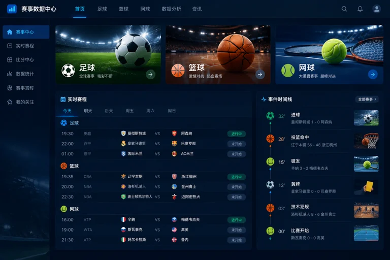 中文赛事中心展示足球比赛进程与焦点事件信息